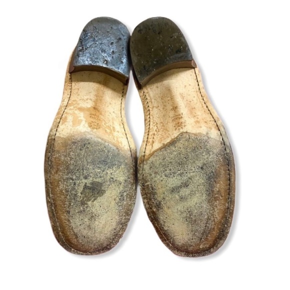 Y2K Vintage leather T strap chunky shoes with cutouts, late 90s - Picture 5 of 10